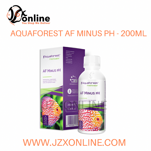AQUAFOREST AF Minus pH - 200ml (PROFESSIONAL CONDITIONER DESIGNED TO REDUCE THE PH LEVEL OF AQUARIUM WATER)