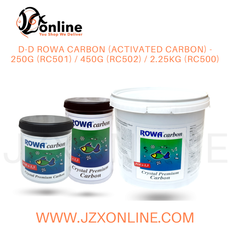 D-D Rowa Carbon (Activated Carbon) - 250g (RC501) / 450g (RC502) / 2.25kg (RC500)