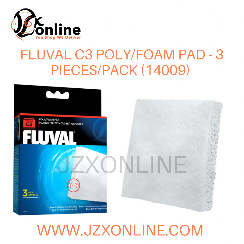 FLUVAL C3 Poly/Foam Pad - 3 piece/pack (14009)