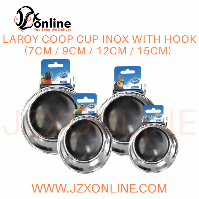 LAROY Coop Cup Inox with hook (7cm / 9cm / 12cm / 15cm)