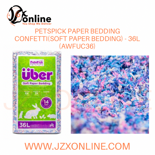 PETSPICK Paper Bedding Confetti(Soft Paper Bedding) - 36L (AWFUC36)