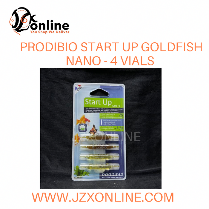 PRODIBIO START UP GOLD - 4 vials (Water conditioner and bacteria for Goldfish)