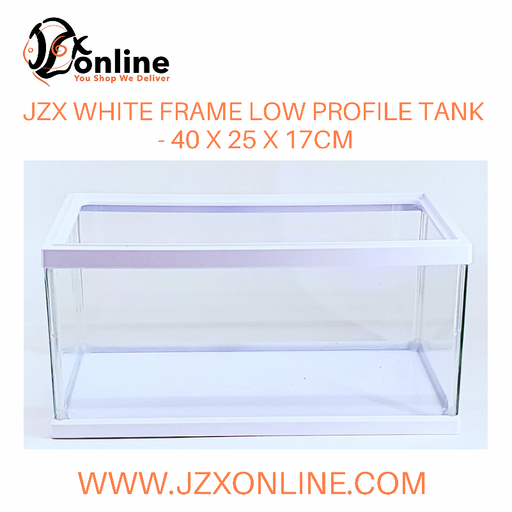 JZX White Frame Low Profile Tank Large (40 X 25 X 17 cm)