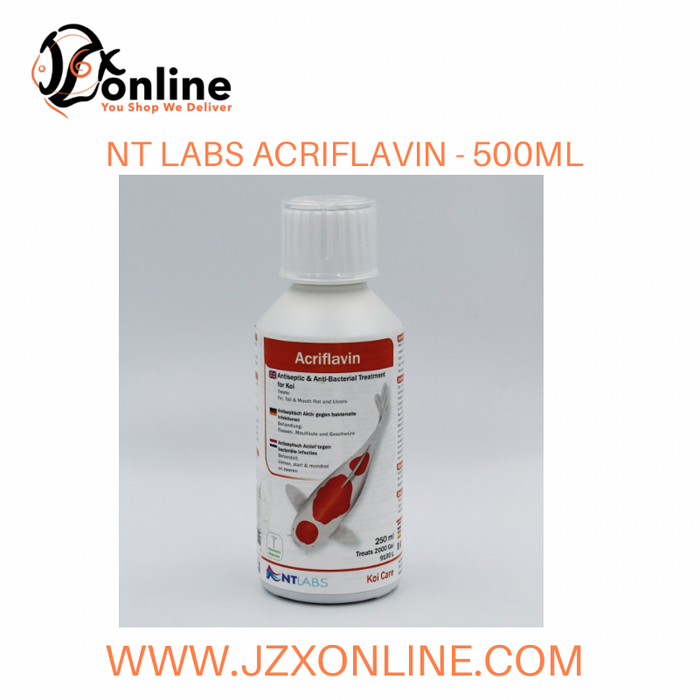 NT LABS Acriflavin (Treats fin, tail & mouth rot and ulcers) - 500ml