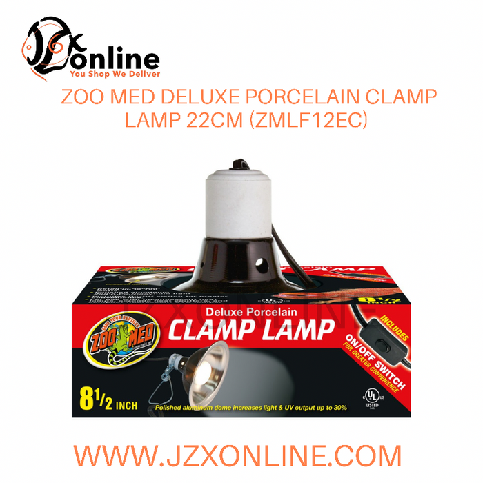 ZOO MED Deluxe Porcelain Clamp Lamp 22cm (ZMLF12EC)