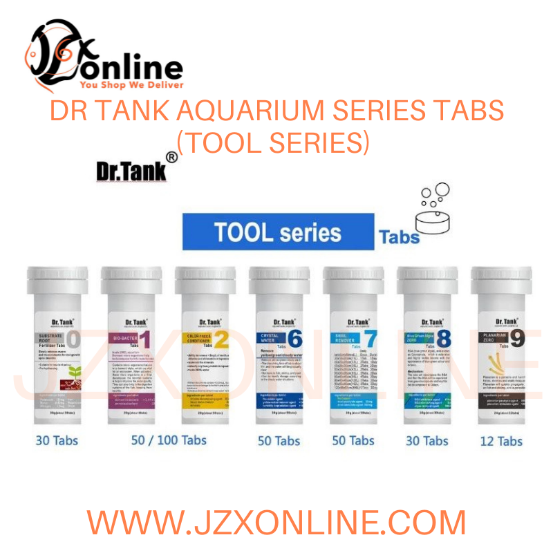 DR TANK Aquarium Series Tab (Substrate Root/Bio-Bacter/Chlor-Free/Crystal Water/Snail Remover/BGA Zero/Planarian Zero)