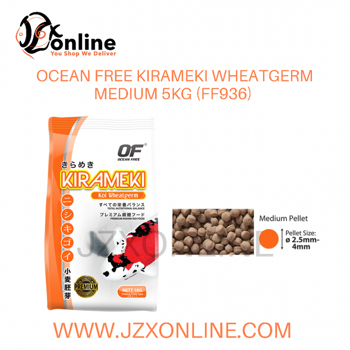 OCEAN FREE Kirameki Wheatgerm Koi Food (Floating) 5kg