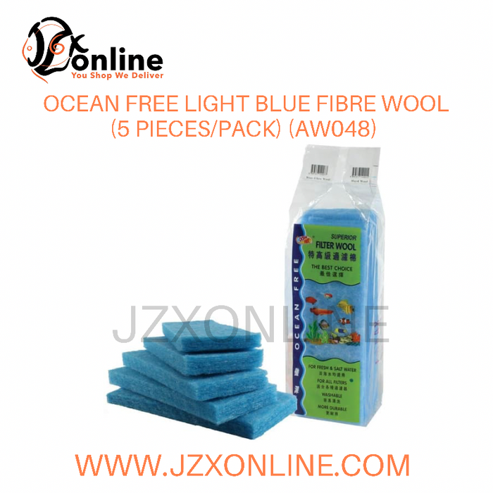 OCEAN FREE Light Blue Fibre Wool (5 pieces/pack) (AW048)