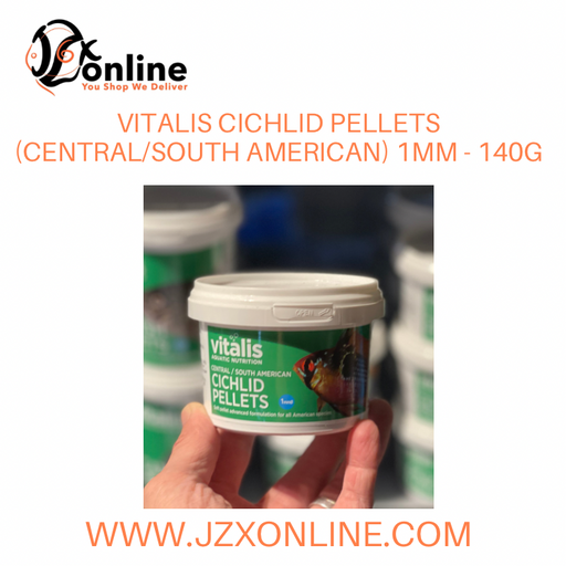 VITALIS Cichlid Pellets (Central / South American) (1mm) - 140g