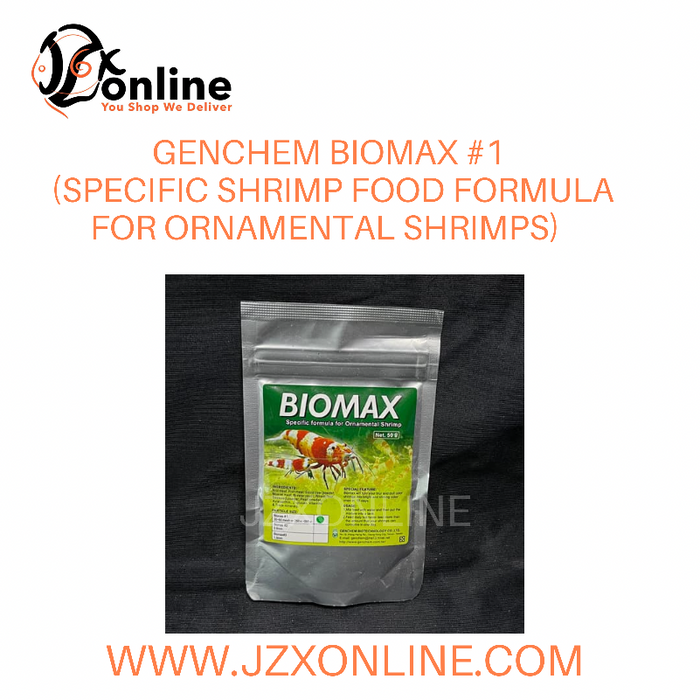 GENCHEM Biomax #1 (Shrimplet feed) (Specific formula for ornamental shrimps) - 50g