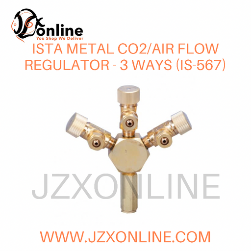 ISTA Metal CO2/Air Flow Regulator - 3 Ways (IS-567)
