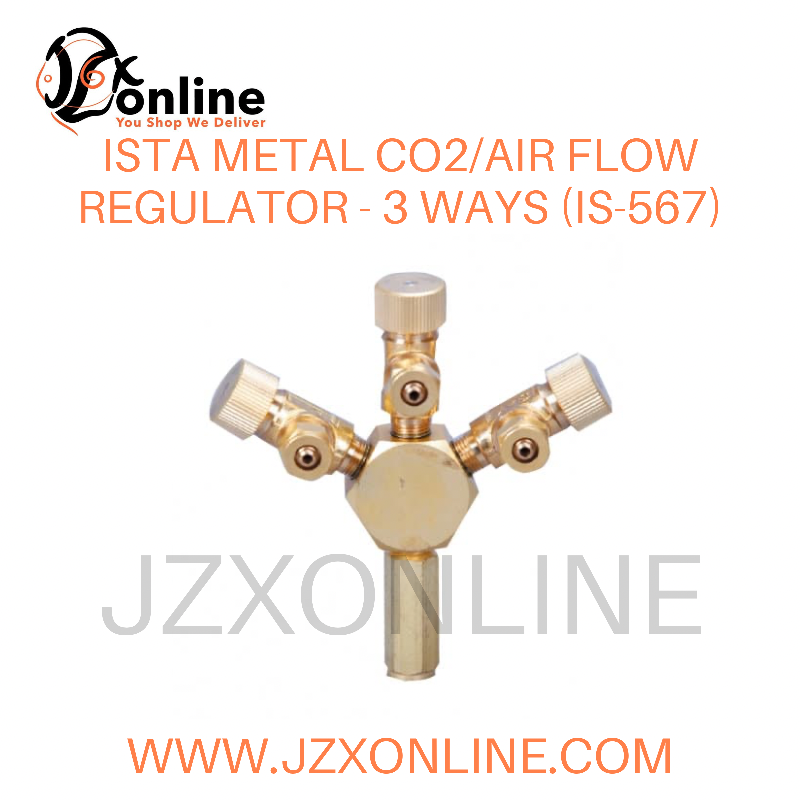 ISTA Metal CO2/Air Flow Regulator - 3 Ways (IS-567)