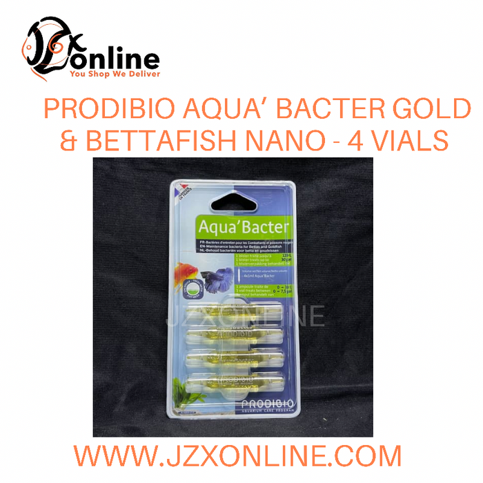 Prodibio PRODIBIO AQUA’BACTER Gold & Bettafish Nano - 4 vials — jzxonline