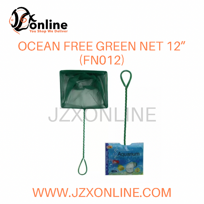OCEAN FREE Green / White Fish Net (10" / 12")