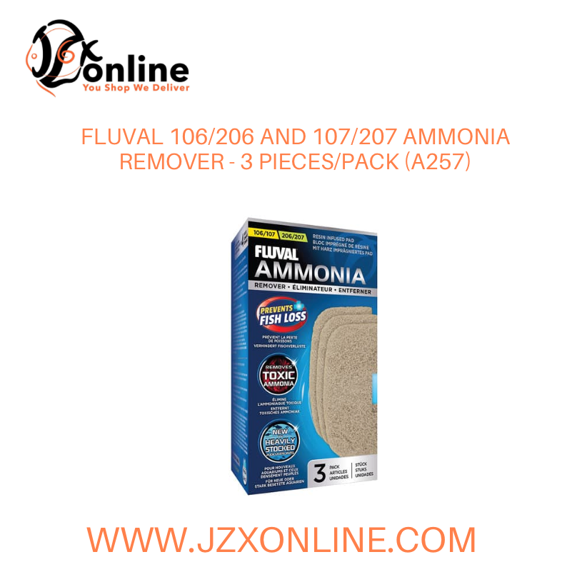 FLUVAL 106/206 and 107/207 Ammonia Remover - 3 pack (A257)