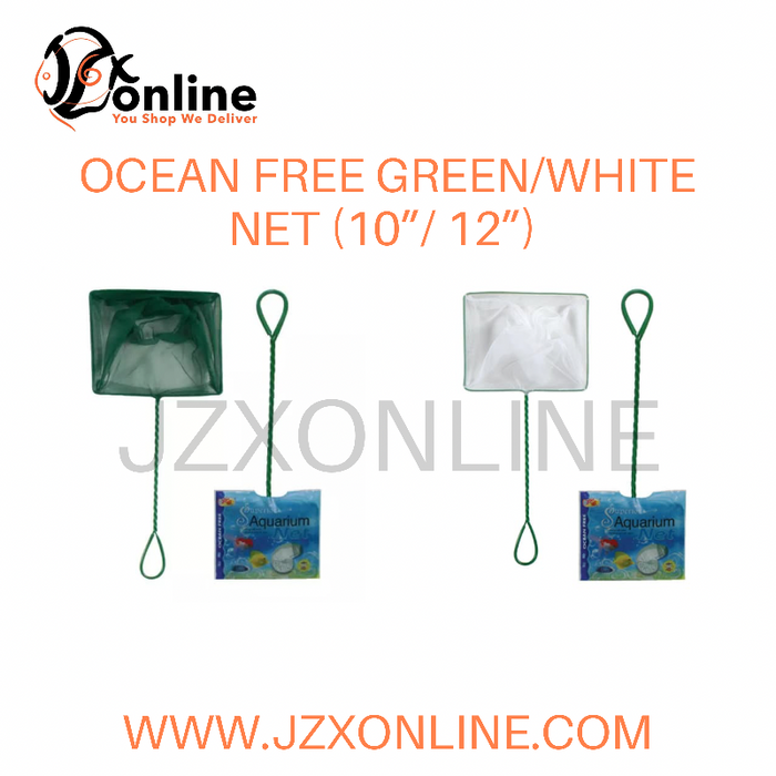 OCEAN FREE Green / White Fish Net (10" / 12")
