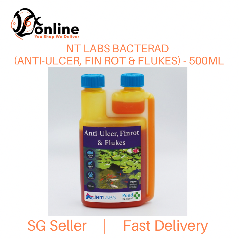 NT LABS Bacterad (Anti-Ulcer, Fin-Rot & Flukes) - 500ml
