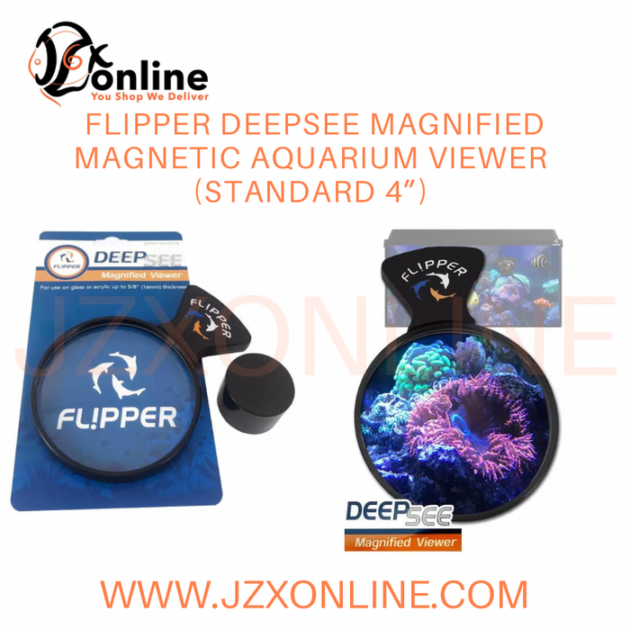 FLIPPER Deepsee Magnified Magnetic Aquarium Viewer (Nano 3" / Standard 4" / Max 5")