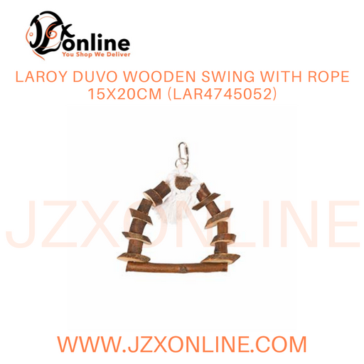 LAROY DUVO Wooden swing with rope 15x20cm (LAR4745052)