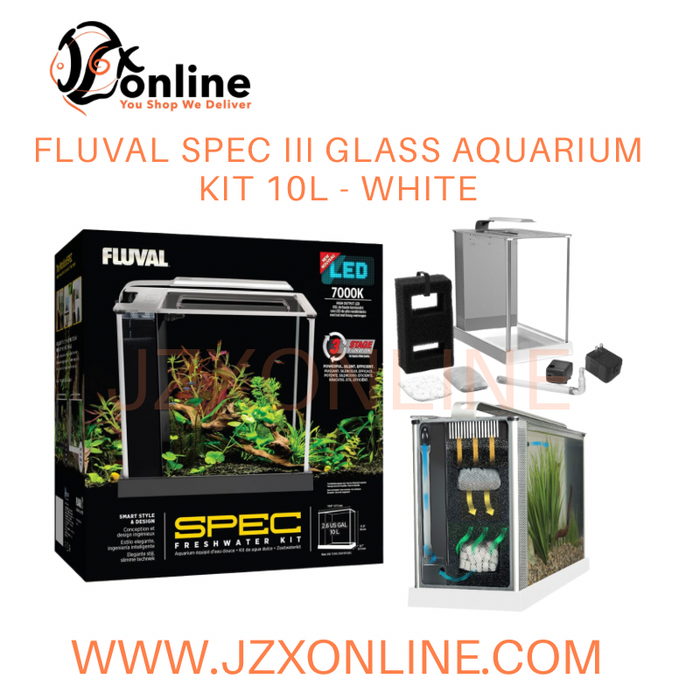 Aquarium Fluval Aquarium Spec III 10 L Blanc