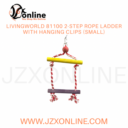 LIVINGWORLD 81100 2-Step Rope Ladder With Hanging Clips (Small)