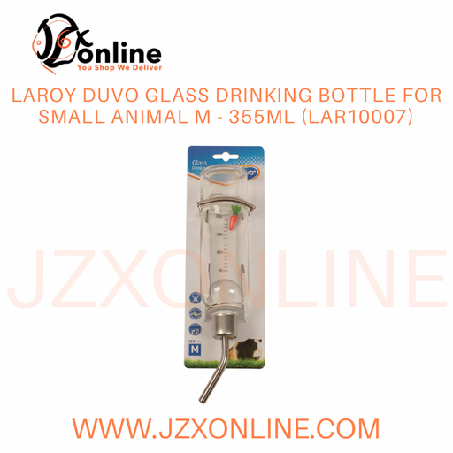LAROY DUVO Glass drinking bottle for small animal M - 355ml (LAR10007)