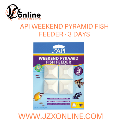 API Weekend Pyramid Fish Feeder - 3 days (4 pyramids)