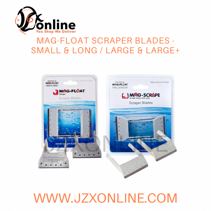 MAG-FLOAT Scraper Blades - Small & Long / Large & Large+