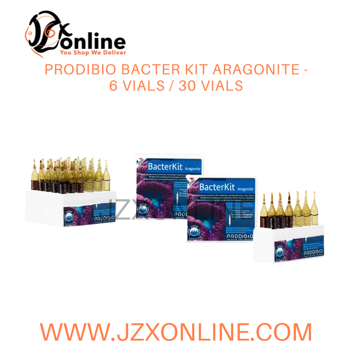 PRODIBIO Bacter Kit Aragonite (BACTER KIT ARAGONITE - Live bacteria specific for substrates and rocks in seawater)- 6 vials / 30 vials