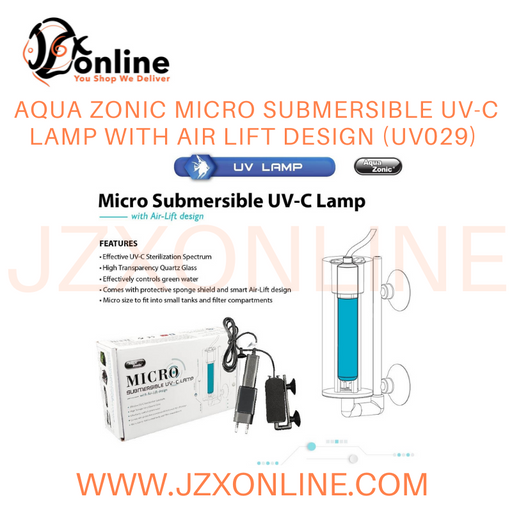 AQUA ZONIC MICRO SUBMERSIBLE UV-C LAMP WITH AIR LIFT DESIGN (UV029)