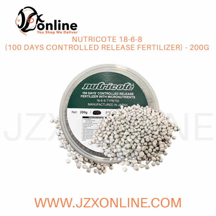 NUTRICOTE  18-6-8 (100 days controlled release fertilizer) - 200g ** Recommended for use with non-variegated plants **
