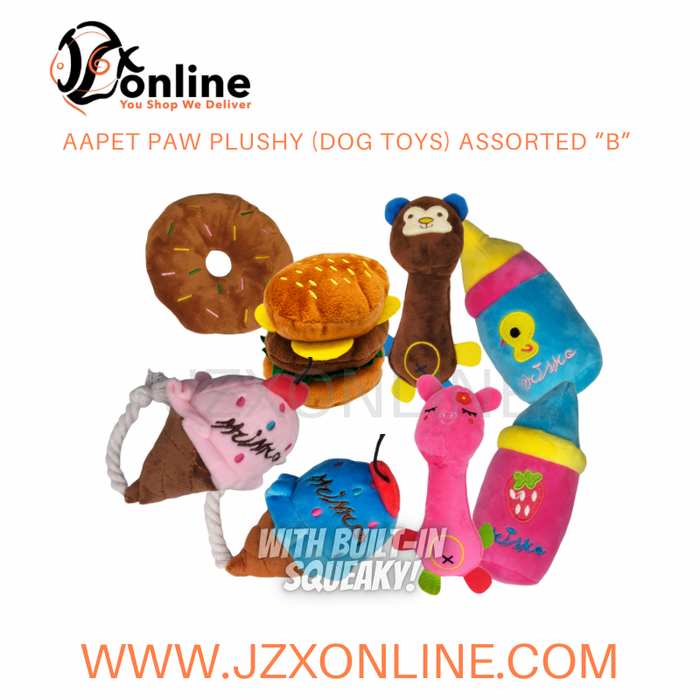AAPET Paw Plushy (Dog toys) Assorted