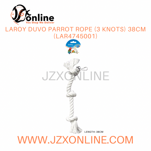 LAROY DUVO Parrot Rope (3 knots) 38cm (LAR4745001)