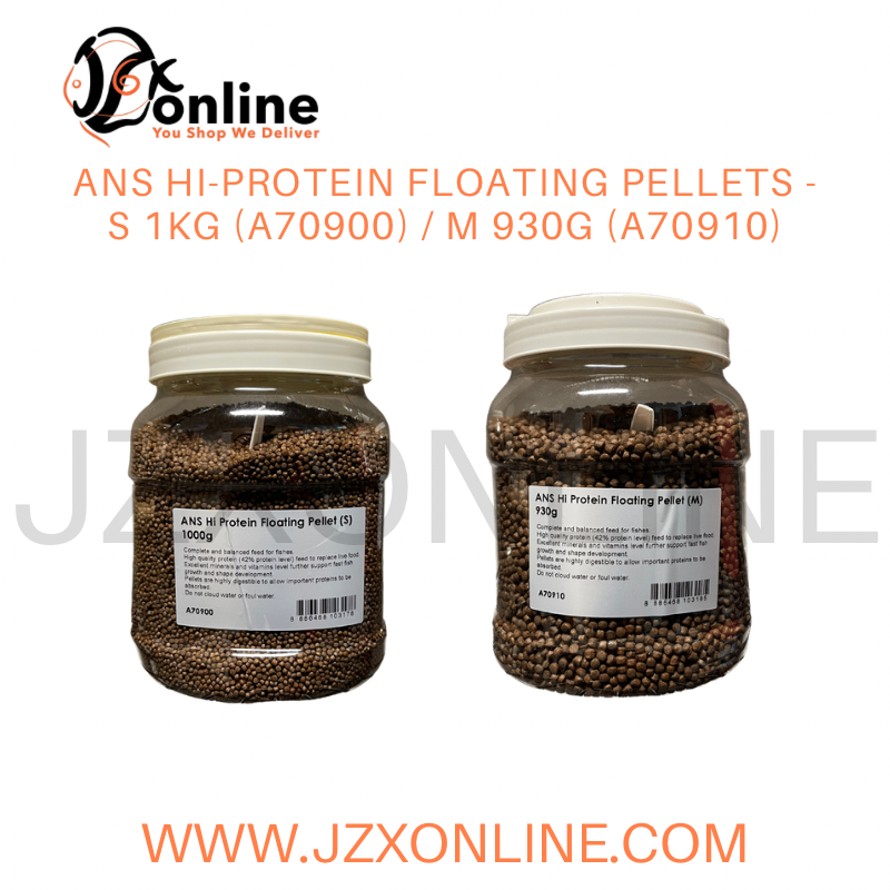 ANS Hi-Protein Floating Pellets - S 1kg (A70900) / M 930g (A70910)