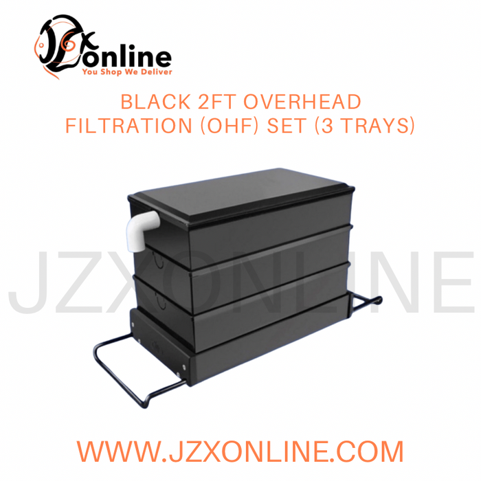 Black 2ft OverHead Filtration (OHF) set (3 trays)