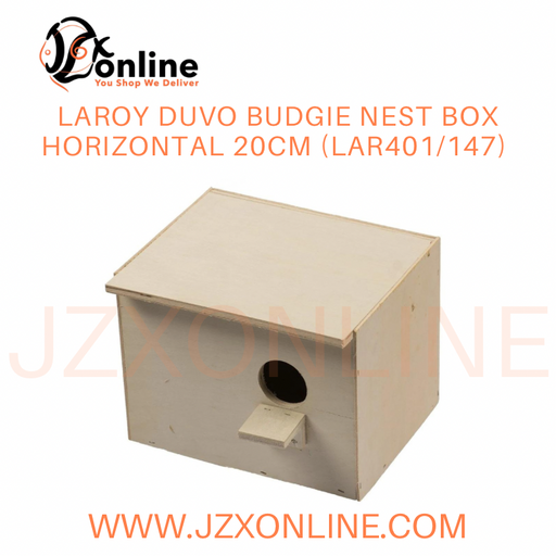LAROY DUVO Budgie Nest Box Horizontal 20cm (LAR401/147)