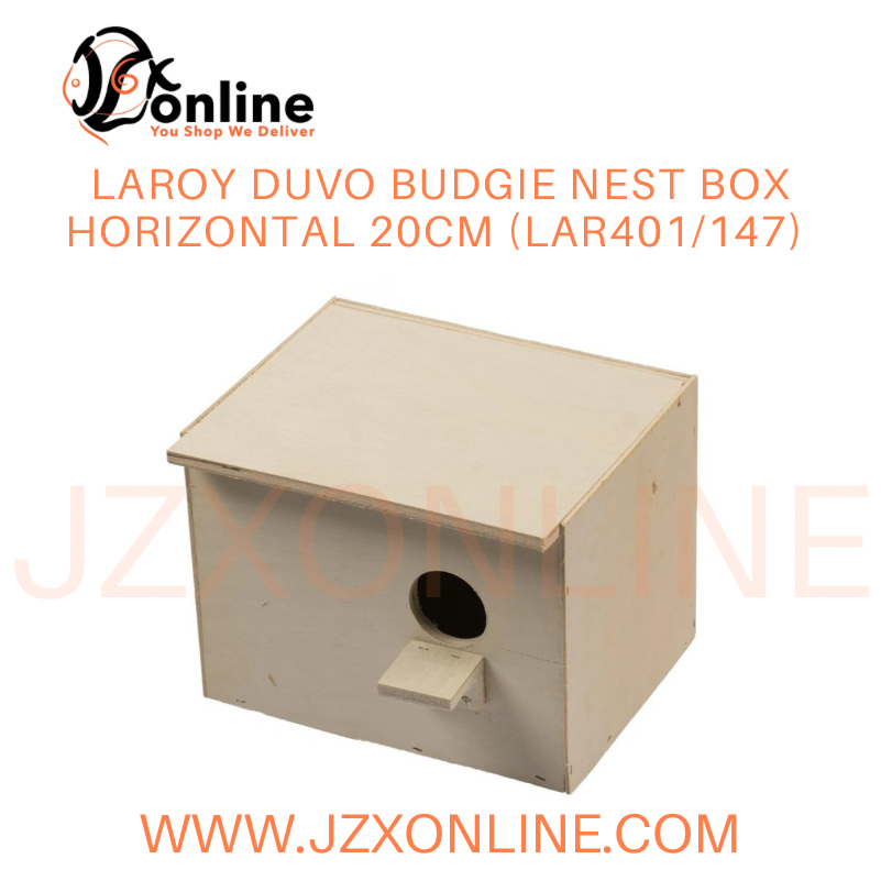 LAROY DUVO Budgie Nest Box Horizontal 20cm (LAR401/147)
