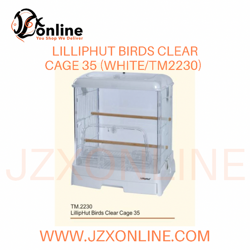 LILLIPHUT Birds Clear Cage 35 (White/TM2230)