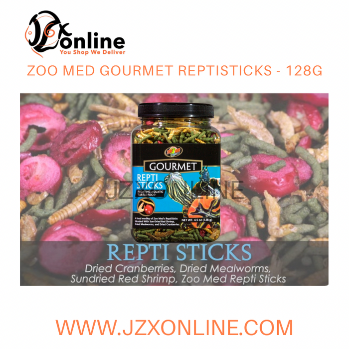 ZOO MED Gourmet Reptisticks - 128g