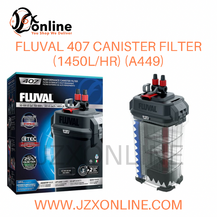 FLUVAL 407 Canister Filter (1450L/Hr) (A449)