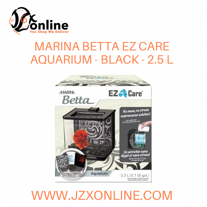 MARINA Betta EZ Care Aquarium - Black - 2.5 L (13358)