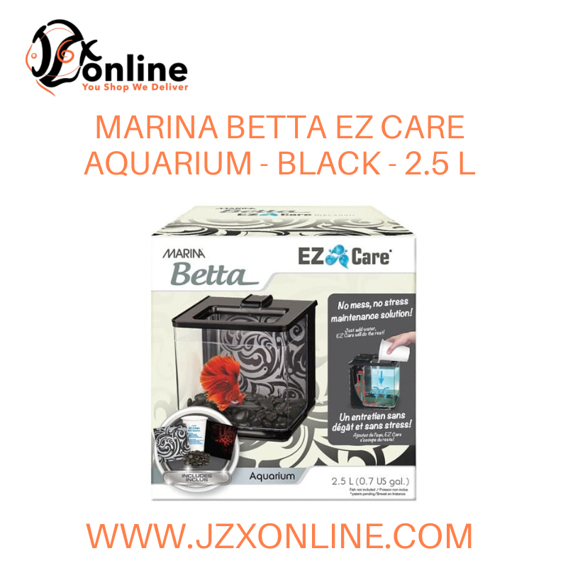 MARINA Betta EZ Care Aquarium - Black - 2.5 L (13358)