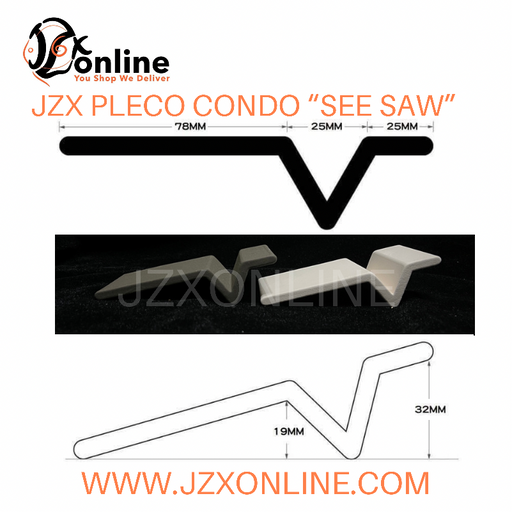 JZX Pleco Condo “See Saw” (Brown / White)