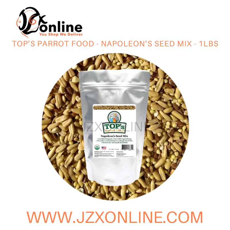 TOP’S Parrot Food - Napoleon’s Seed Mix - 1lbs