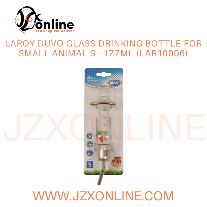 LAROY DUVO Glass drinking bottle for small animal S - 177ml (LAR10006)