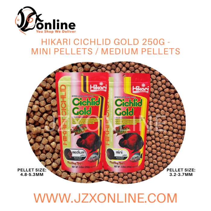 HIKARI Cichlid Gold 250g - Mini Pellets / Medium Pellets