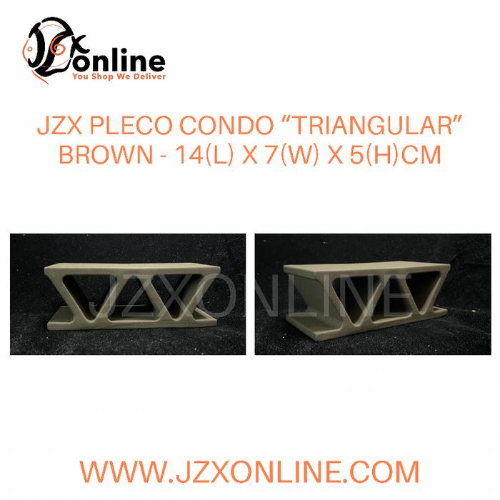 JZX Pleco Condo “Triangular” (Brown / White)