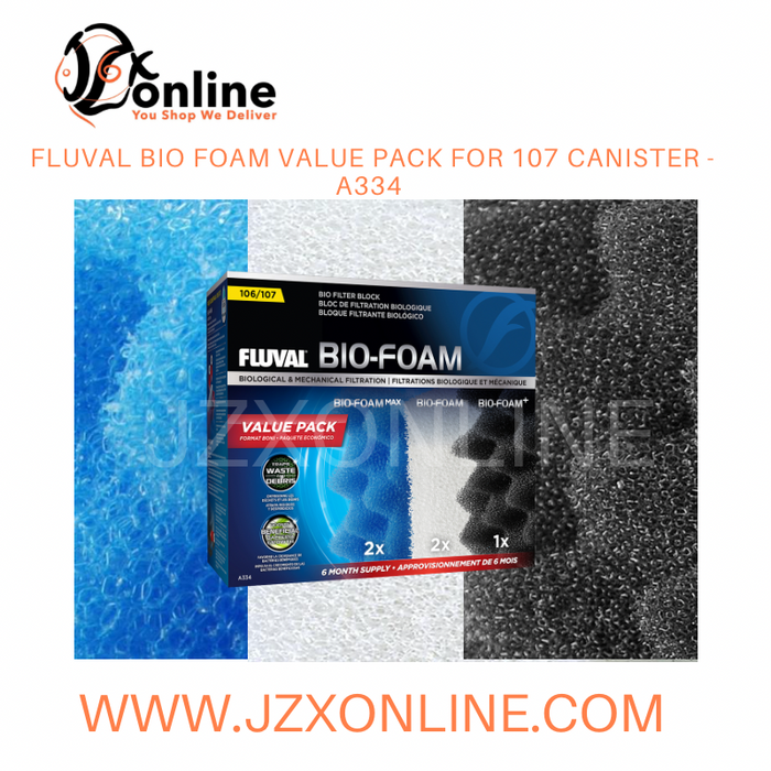 FLUVAL Bio Foam Value Pack for 07 Canister (107 / 207 / 307 / 407) - A334 / A335 / A336 / A337