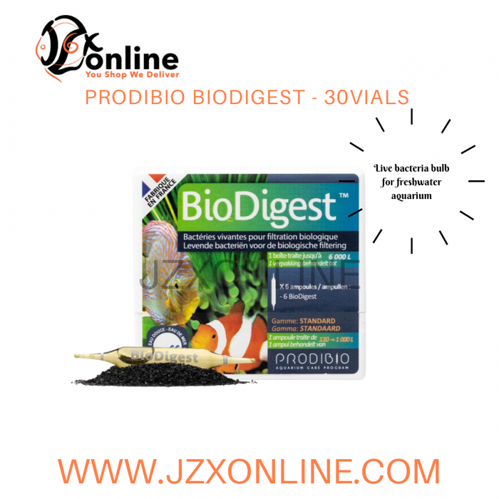 Prodibio PRODIBIO BioDigest (Live bacteria bulb for freshwater aquarium ) - 6 V ...