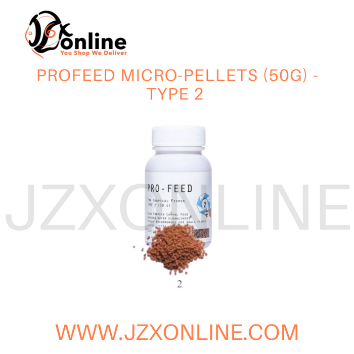 PROFEED Micro-Pellets (50g) - Type 1 / Type 2 / Type 3 / Type 4